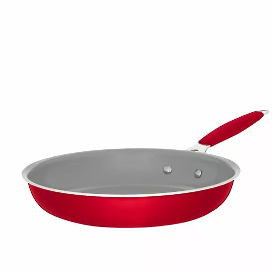 Food Network™ 10-pc. Nonstick Ceramic Cookware Set Red 3 Food Network™ 10-pc. Nonstick Ceramic Cookware Set Red - Image 2