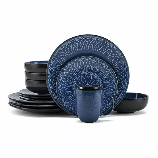 Food Network™ Tandoori Blue 16-pc. Dinnerware Set 3 Food Network™ Tandoori Blue 16-pc. Dinnerware Set