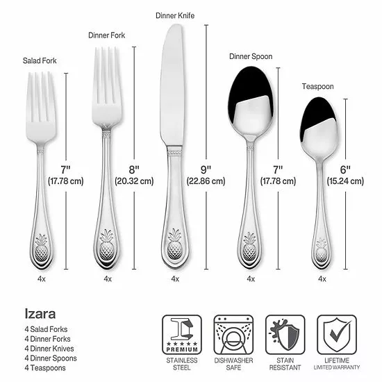 Food Network™ Izara 20-pc. Flatware Set 7 Food Network™ Izara 20-pc. Flatware Set - Image 5