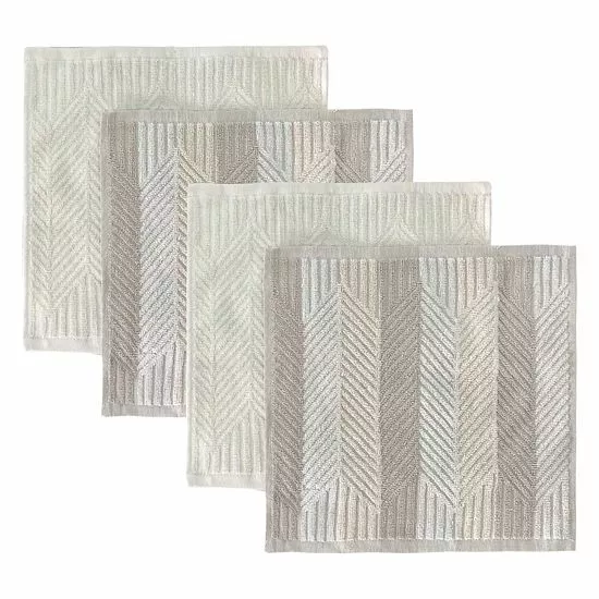 Food Network™ Carve Dishcloth 4-pk. White 4 Food Network™ Carve Dishcloth 4-pk. White - Image 2