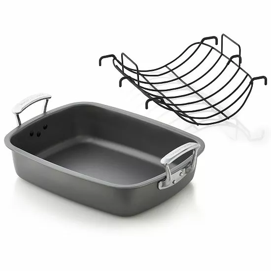 Food Network™ 17-in. Nonstick Roaster With Rack 3 Food Network™ 17-in. Nonstick Roaster With Rack