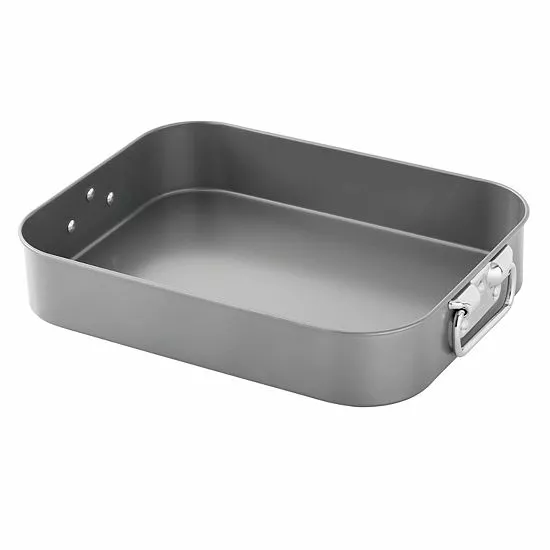 Food Network™ 16-in. Roasting Pan With Rack & Lifters 4 Food Network™ 16-in. Roasting Pan With Rack & Lifters - Image 2