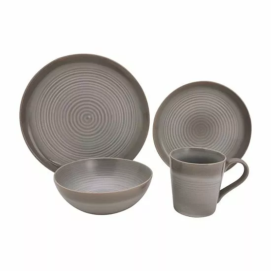 Food Network™ Soren 16-pc. Dinnerware Set Gray 4 Food Network™ Soren 16-pc. Dinnerware Set Gray - Image 2