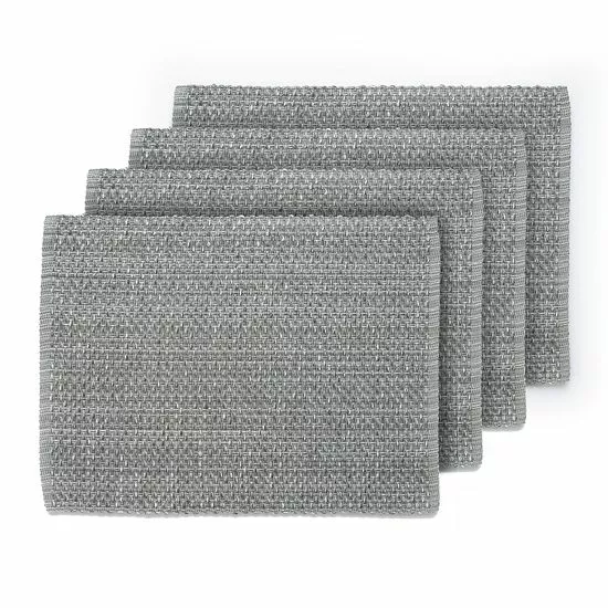 Food Network™ Wabash Placemat 4-pk. Gray 6 Food Network™ Wabash Placemat 4-pk. Gray - Image 4