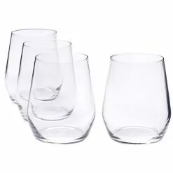Food Network™ Signature 4-pc. Crystal Stemless Red Wine Glass Set