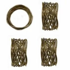 Food Network™ Metallic Twist Napkin Rings 4-pk. Gold -Food Network Shop unnamed file 844